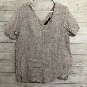 Tan linen shirt